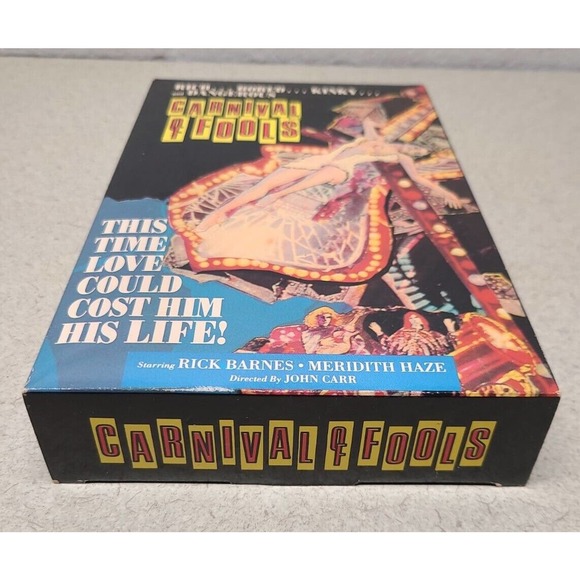 Carnival of Fools VHS Big Box AIR Video 1987 Rick Barnes Meredith Haze- Vintage - Picture 5 of 7